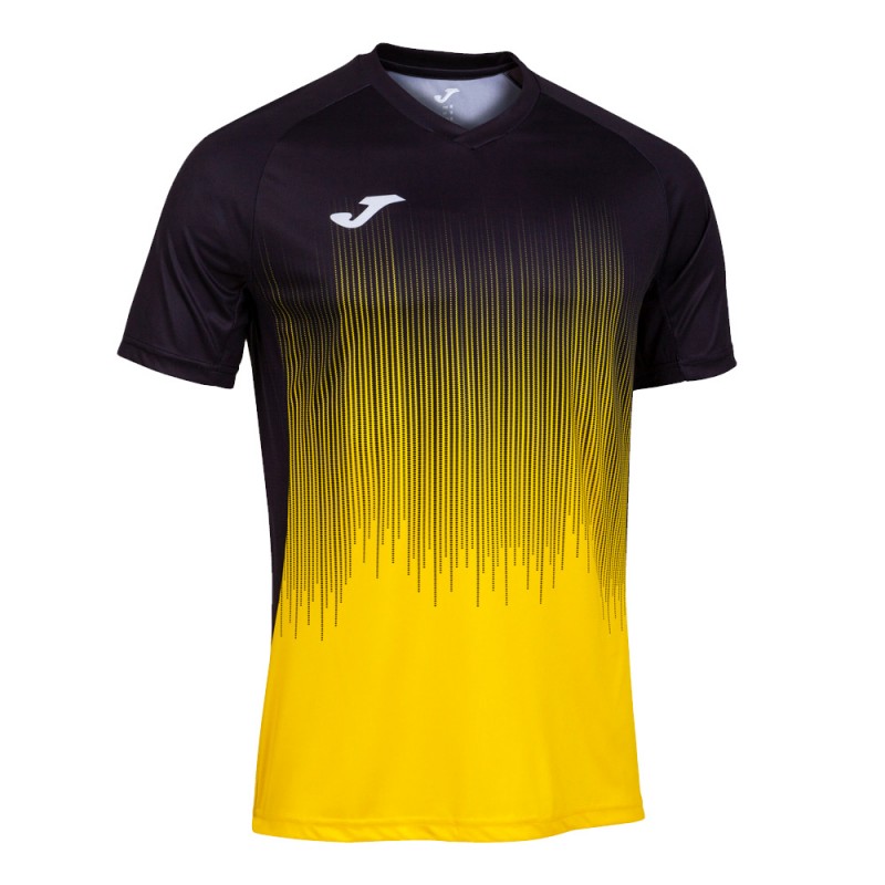 T-shirt Joma Tiger IV jaune noir T-shirt Joma Tiger IV jaune noir
