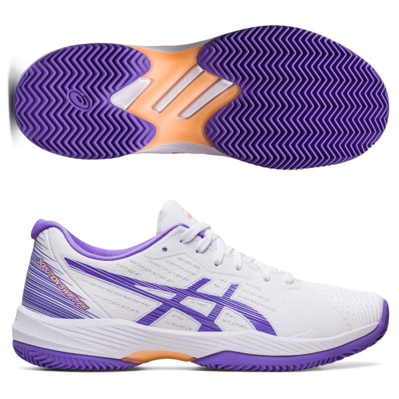 Asics Solution Swift FF Clay blanc améthyste Asics Solution Swift FF Clay blanc améthyste
