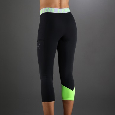 Leggins Endless Vanity Pocket Iconic 7/8 Noir et Vert