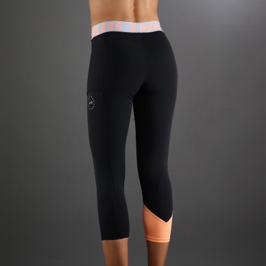 Leggins Endless Vanity Pocket Iconic 7/8 saumon noir