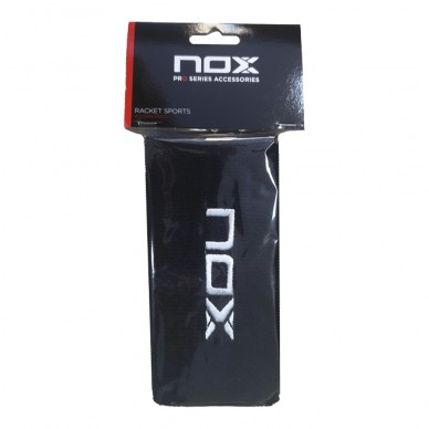 poignets longs noirs Nox avec logo blanc