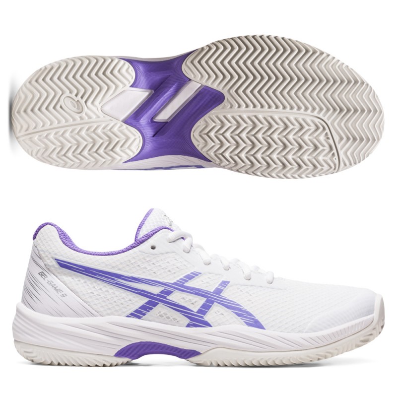 Asics Gel Game 9 Clay white amethyst Asics Gel Game 9 Clay white amethyst