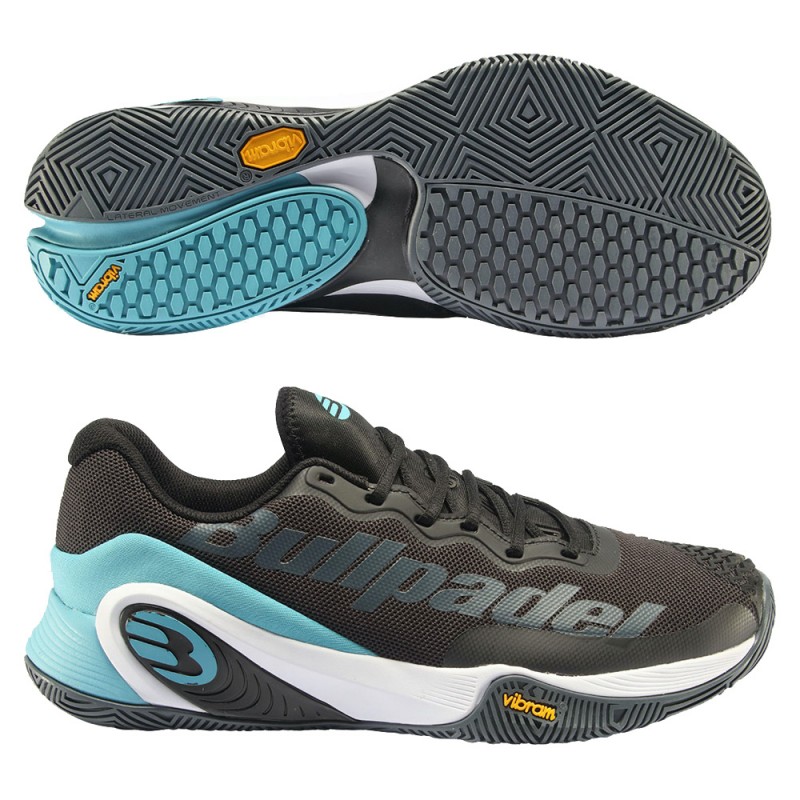 chaussures Bullpadel Hack Vibram 23V noires chaussures Bullpadel Hack Vibram 23V noires