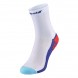 Chaussettes mi-mollet Babolat padel blanc bleu