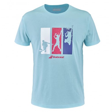 T-shirt Babolat Padel Cotton Tee Homme bleu