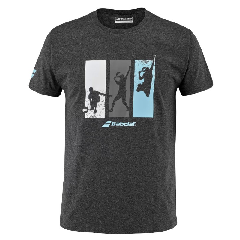 T-shirt Babolat Padel Cotton Tee Men noir T-shirt Babolat Padel Cotton Tee Men noir
