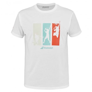 T-shirt Babolat Padel Cotton Tee Men blanc