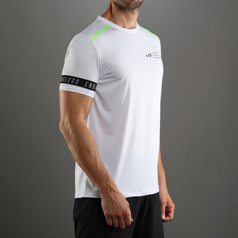 T-shirt Endless Ace Izzy blanc vert T-shirt Endless Ace Izzy blanc vert