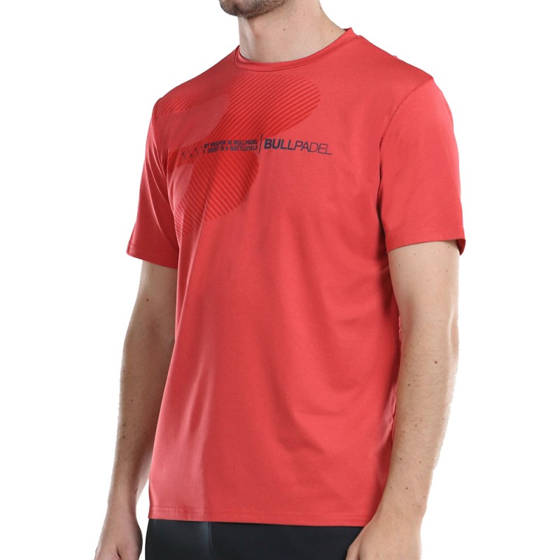 T-shirt Bullpadel Aires cerise vigore T-shirt Bullpadel Aires cerise vigore