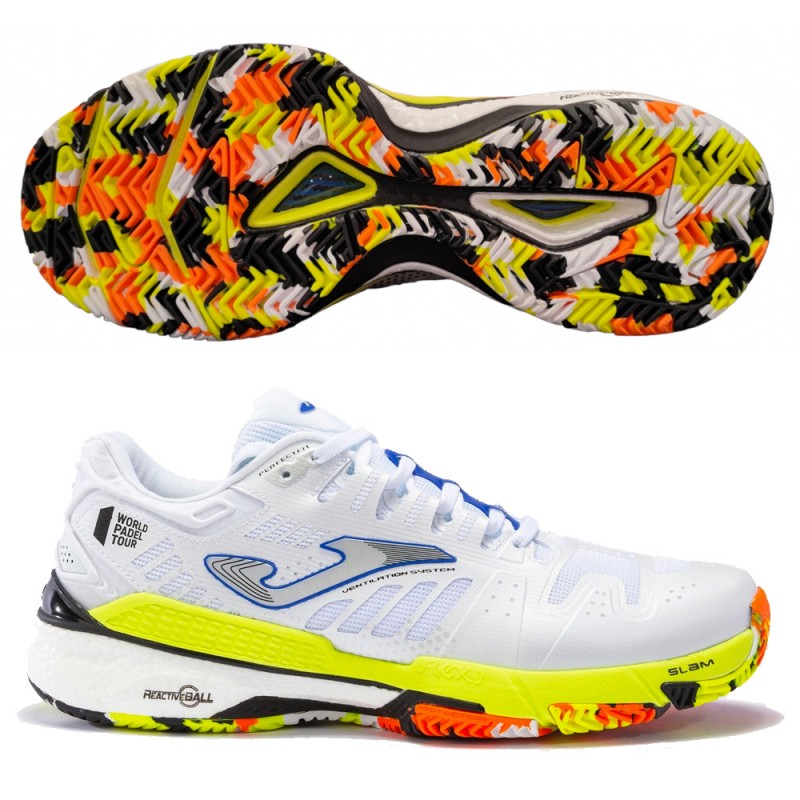 chaussures Joma T.SLAM homme 2332 blanc lime 2023 chaussures Joma T.SLAM homme 2332 blanc lime 2023