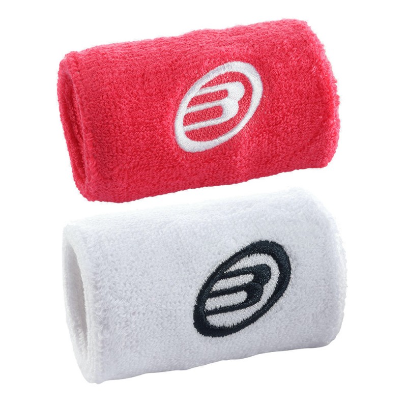 Poignets Bullpadel BPMU2305 framboise blanc Poignets Bullpadel BPMU2305 framboise blanc