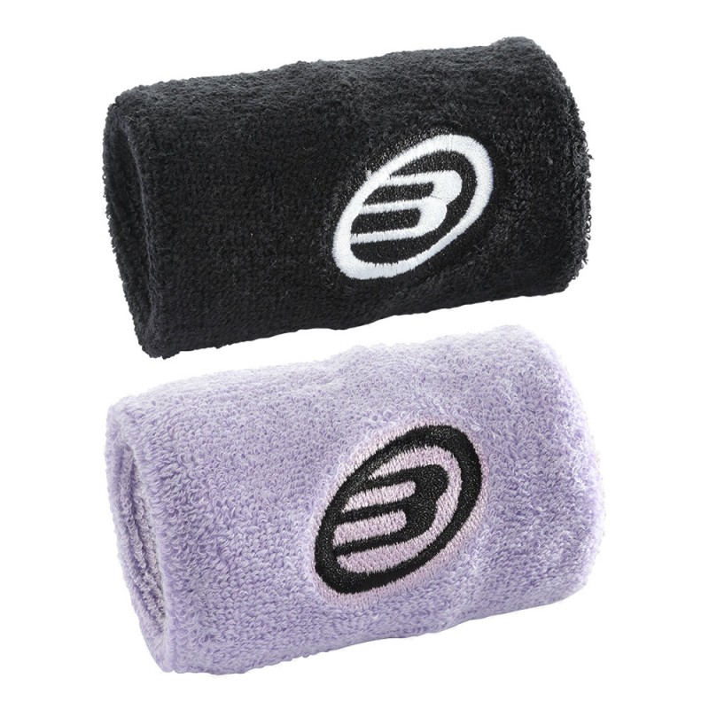 Poignets Bullpadel BPMU2305 noir mauve Poignets Bullpadel BPMU2305 noir mauve