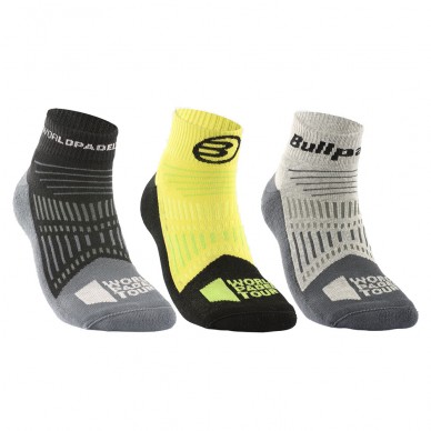 Chaussettes Bullpadel BP-WPT2301 pack 3 couleurs