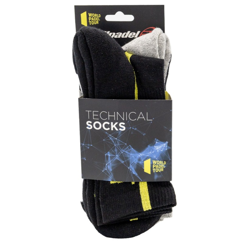 Chaussettes Bullpadel BP-WPT2302 Pack 3 couleurs Chaussettes Bullpadel BP-WPT2302 Pack 3 couleurs