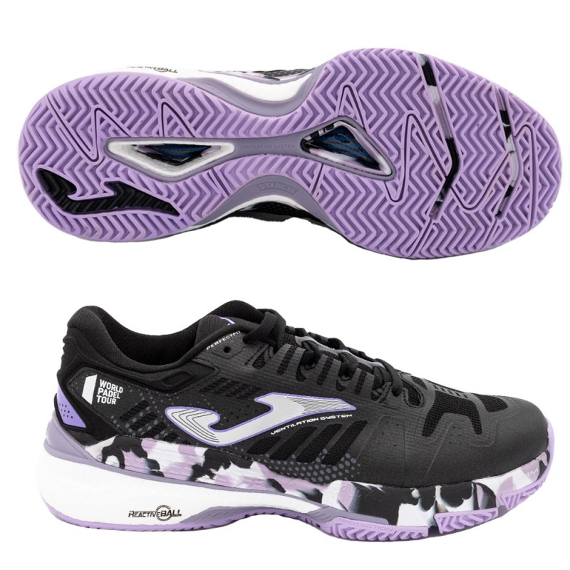 Chaussures Joma T.SLAM LADY 2301 noir violet 2023 Chaussures Joma T.SLAM LADY 2301 noir violet 2023