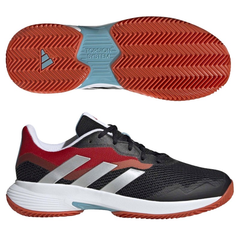 Chaussures Adidas Courtjam Control M Clay core noir blanc 2023 Chaussures Adidas Courtjam Control M Clay core noir blanc 2023