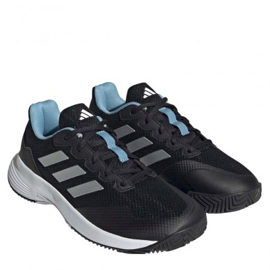 Chaussures Adidas gamecourt 2 w core noir argent bleu 2023