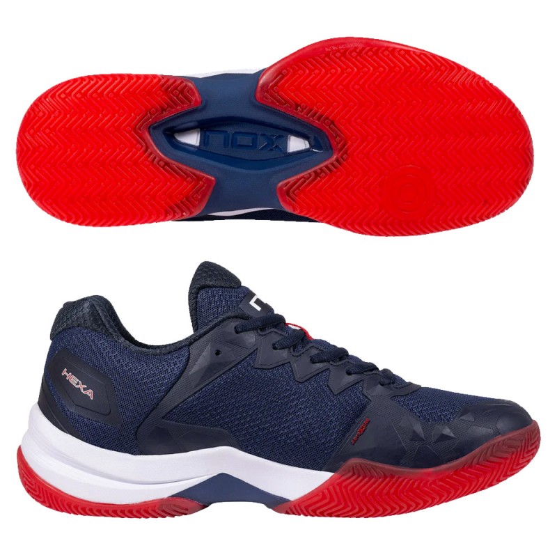 Chaussures Nox ML10 Hexa bleu rouge feu 2023 Chaussures Nox ML10 Hexa bleu rouge feu 2023
