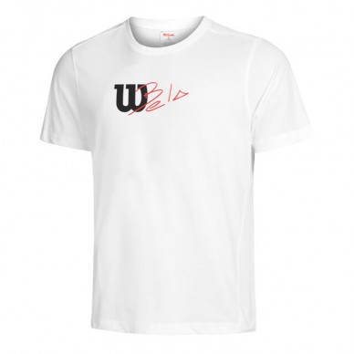 T-shirt Wilson graphique blanc brillant