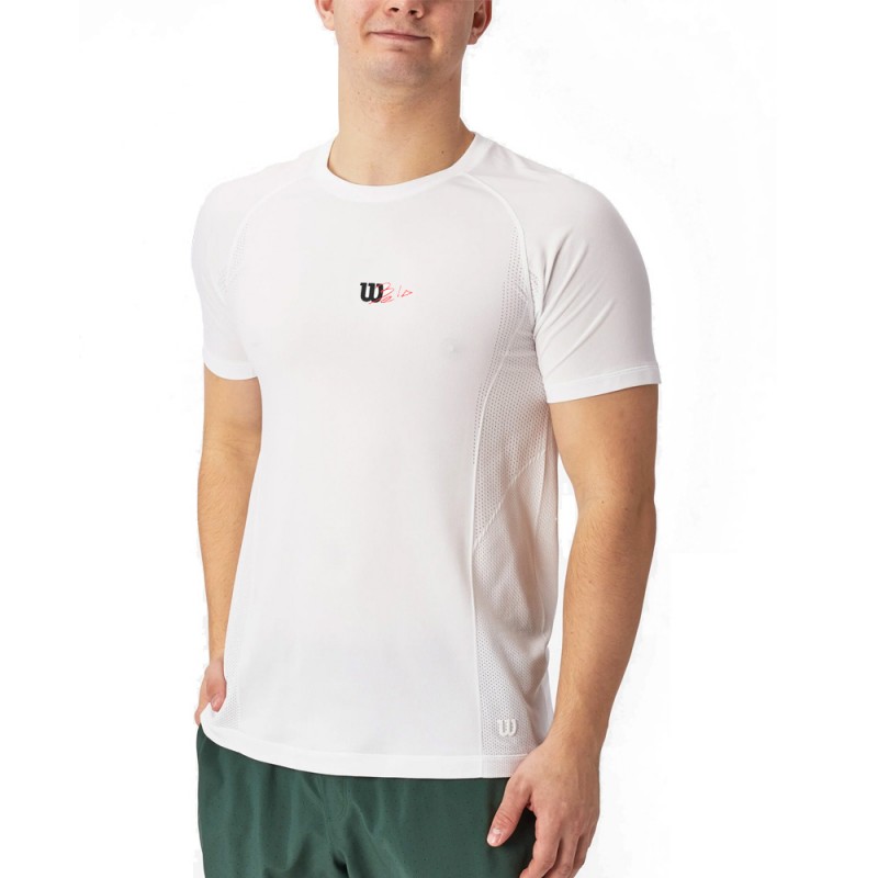 T-shirt Wilson Series Seamless Crew 2.0 blanc brillant