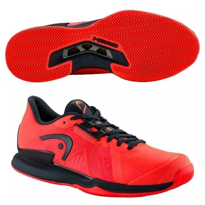 Chaussures Head Sprint Pro 3.5 Clay firey coral 2023 Chaussures Head Sprint Pro 3.5 Clay firey coral 2023