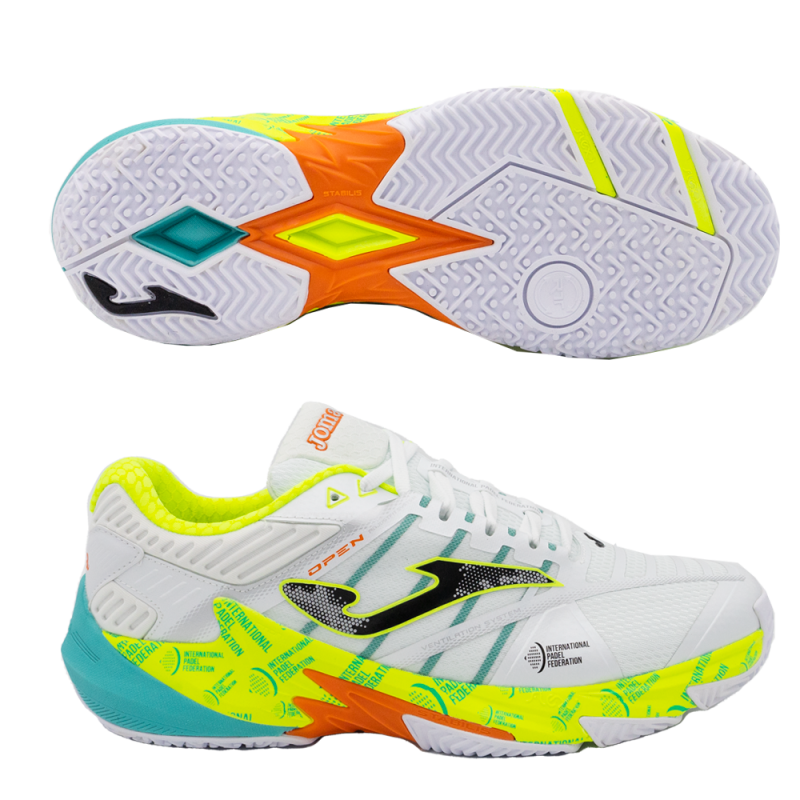 Chaussures Joma T.OPEN 2372 blanc lime 2023 Chaussures Joma T.OPEN 2372 blanc lime 2023
