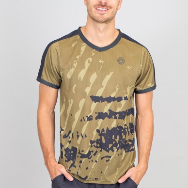 T-Shirt Bidi Badu Pure Wild V-NECK TEE gris foncé olive