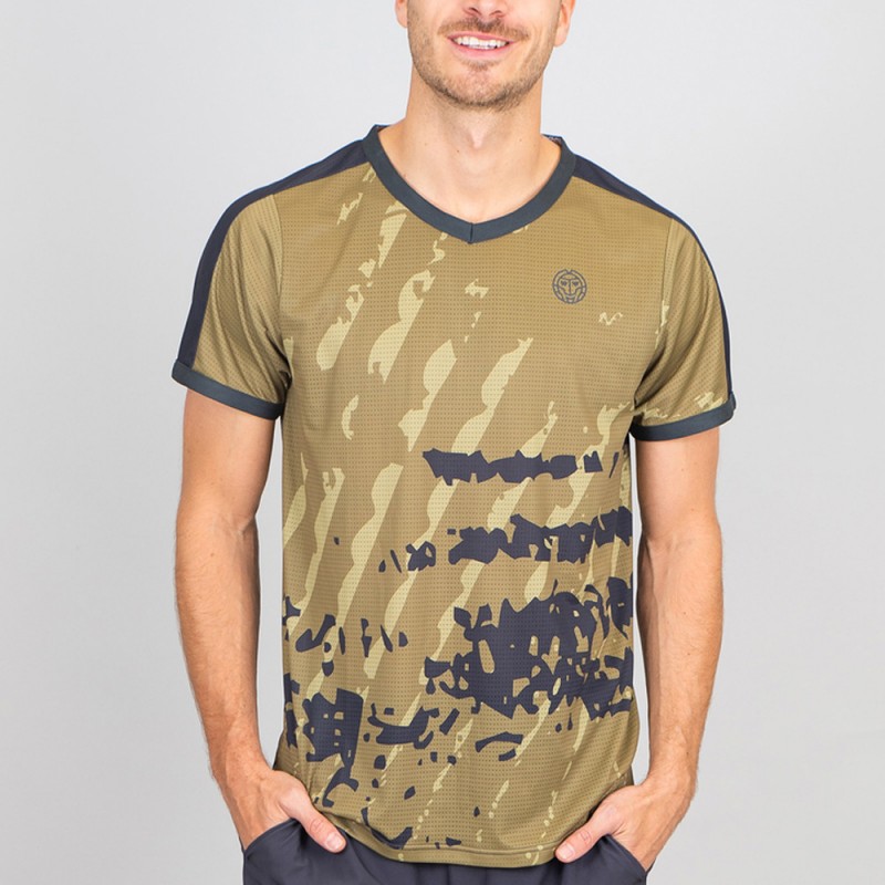 T-Shirt Bidi Badu Pure Wild V-NECK TEE gris foncé olive T-Shirt Bidi Badu Pure Wild V-NECK TEE gris foncé olive