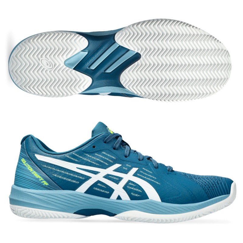 Asics Solution Swift FF Clay Restful Teal blanc Asics Solution Swift FF Clay Restful Teal blanc