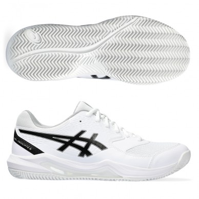 Asics Gel Dedicate 8 Clay blanc noir