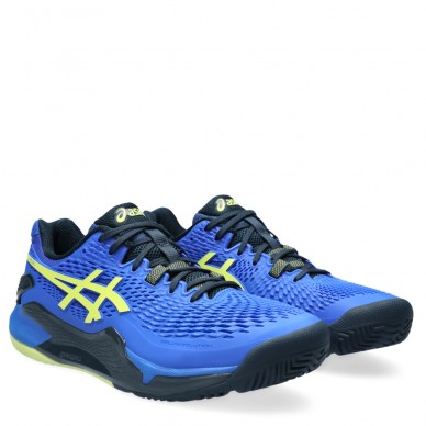 Chaussures Asics Gel Resolution 9 Padel illusion blue glow yellow