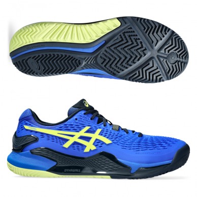 Chaussures Asics Gel Resolution 9 Padel illusion blue glow yellow