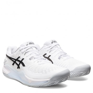 Chaussures Asics Gel Resolution 9 Clay white black