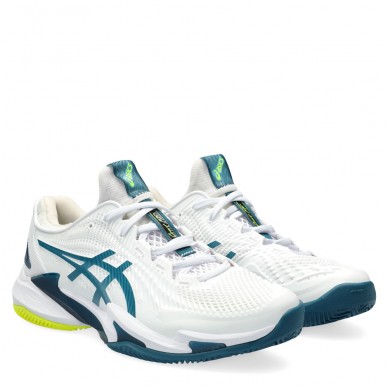Chaussures Asics Court FF 3 Clay white gris blue