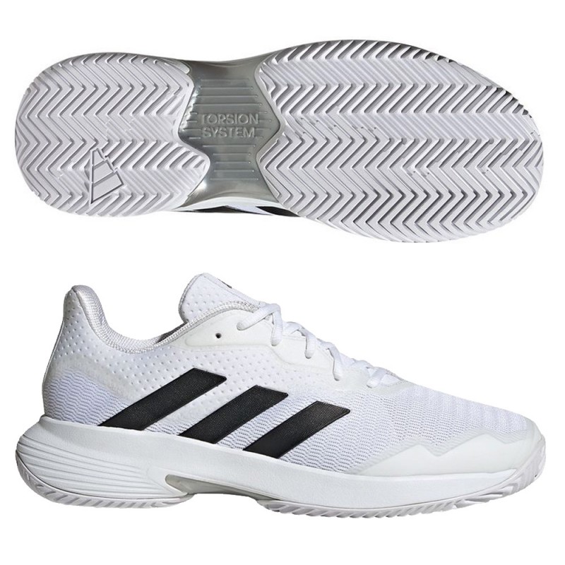 Chaussures Adidas Courtjam Control M white core black silver 2023 Chaussures Adidas Courtjam Control M white core black silver 2023