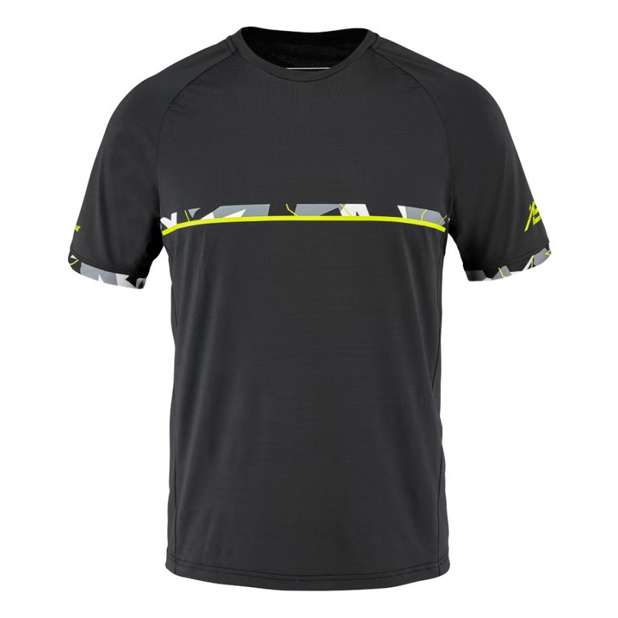 T-shirt Babolat Aero Cotton Tee noir avec logo - Zona de Padel