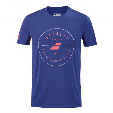 T-shirt Babolat Exercise graphique Homme, dark blue