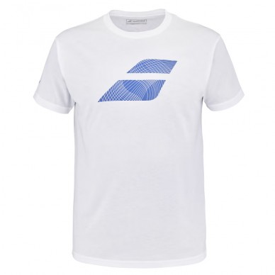 T-shirt Babolat Exercise Big Flag Hommes blanc