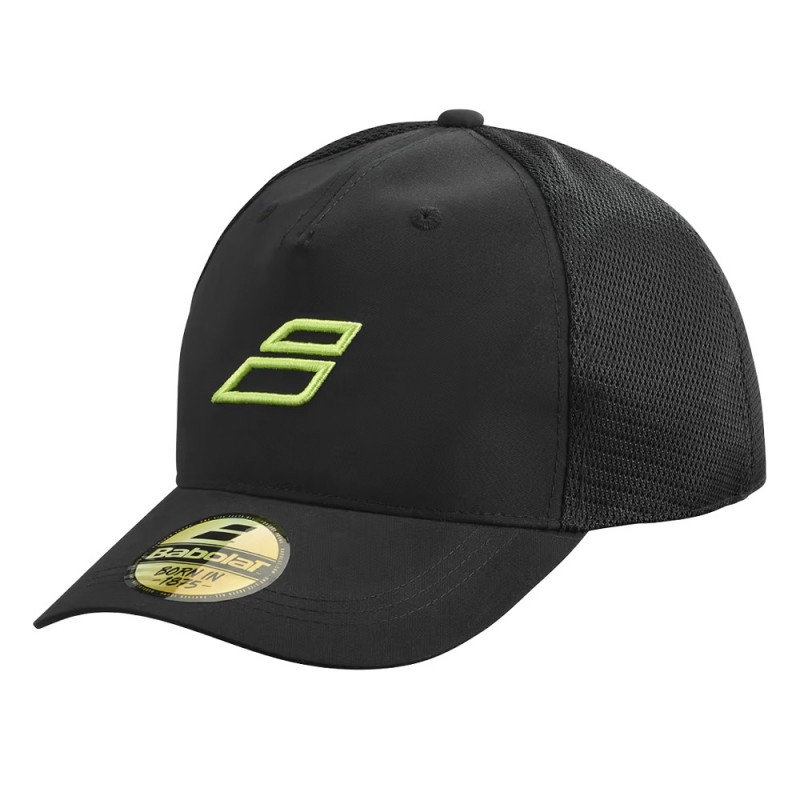 Casquette Babolat Curve Trucker S Noir Jaune Casquette Babolat Curve Trucker S Noir Jaune