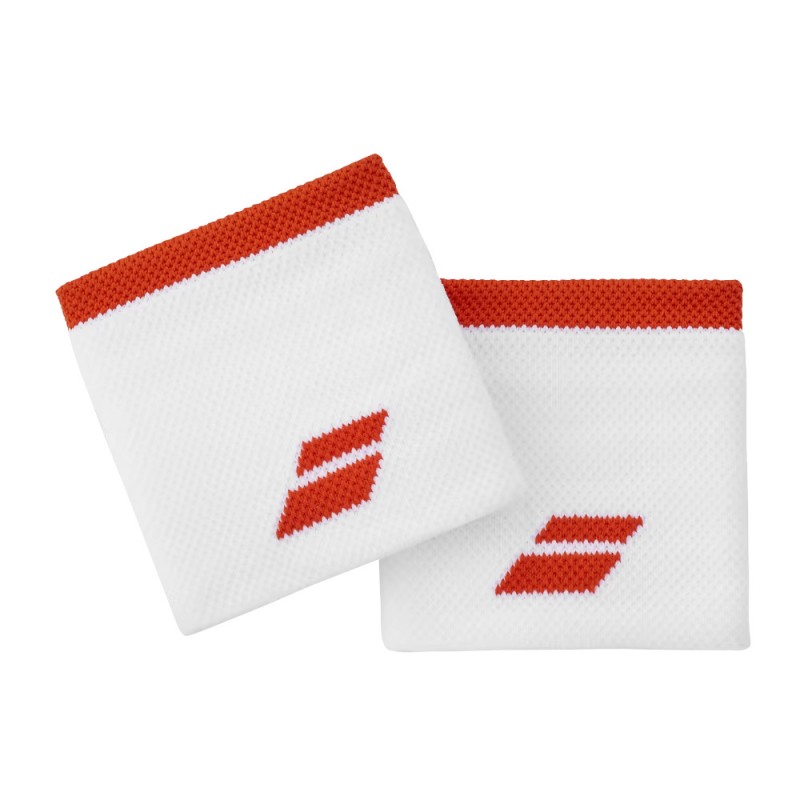 Poignets Babolat Logo Blanc Rouge Poignets Babolat Logo Blanc Rouge