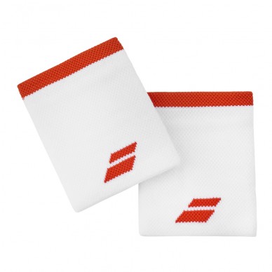 Poignets Babolat Logo Jumbo Blanc Rouge
