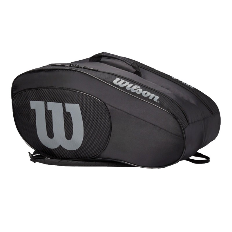 Sac de padel Wilson Team noir gris 2023 Sac de padel Wilson Team noir gris 2023