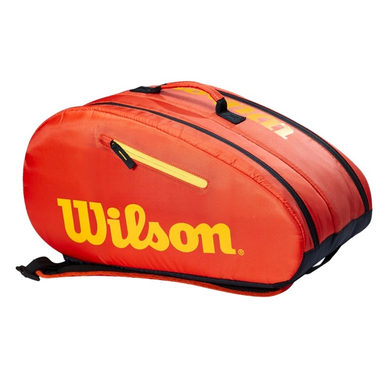 Sac de padel Wilson Youth orange jaune 2023 Sac de padel Wilson Youth orange jaune 2023