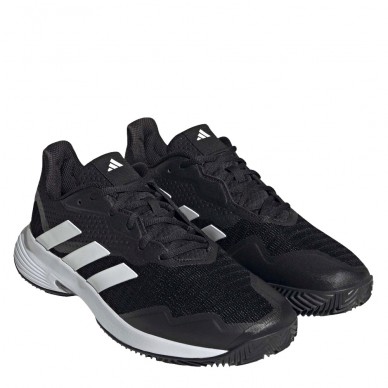 Chaussures Adidas Courtjam Control Clay M core black white grey 2023