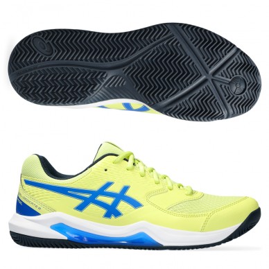 Asics Gel Dedicate 8 Padel glow yellow illusion bleu