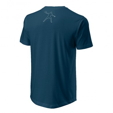 T-shirt Wilson Bela ITW tech tee bleu maritime