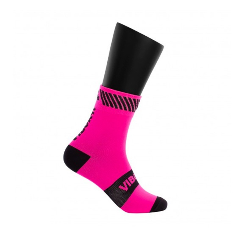 Chaussettes Vibora Kait demi-rondes rose noir Chaussettes Vibora Kait demi-rondes rose noir
