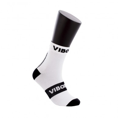 Chaussettes Vibora Kait half round white black