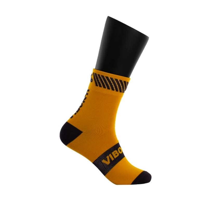 Chaussettes Vibora Kait mi-canne noir or Chaussettes Vibora Kait mi-canne noir or