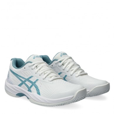 Chaussures Asics Gel Game 9 Clay white gris blue